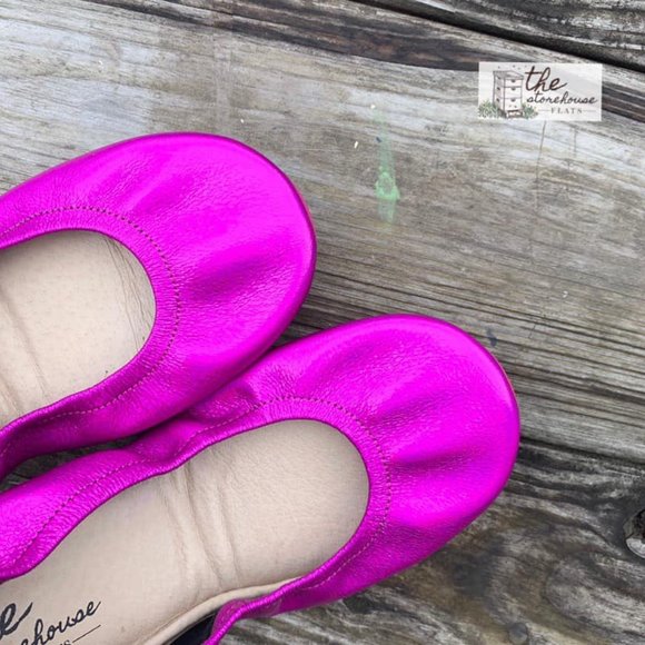 Storehouse Flats Rainbow Fuchsia with Heart Bag - Picture 6 of 14